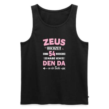 54 Years Relationship Anniversary Wedding Anniversary - Men's Premium Organic Tank Top - black - Front - Michal (187cm)