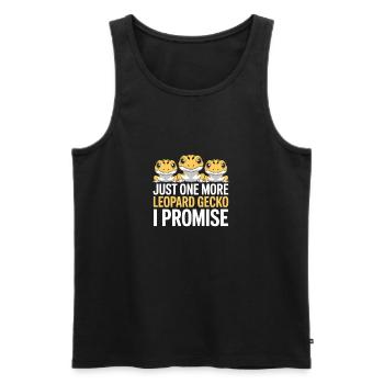 One More Leopard Gecko I Promise - Men's Premium Organic Tank Top - black - Front - Michal (187cm)