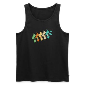 Pflanzenliebhaber Lustiger Garten-humor - Männer Premium Bio Tank Top - Schwarz - Vorne - Michal (187cm)