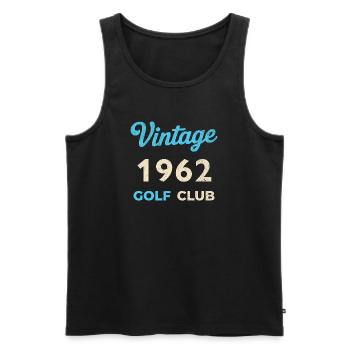 Vintage 1962 Golf Club Retro Geburtsjahr Geschenk - Männer Premium Bio Tank Top - Schwarz - Vorne - AI Model Male 178 light (178cm)