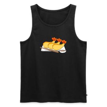 Crab, Spiny Lobster, Seafood, Shrimp - Men's Premium Organic Tank Top - black - Front - Michal (187cm)