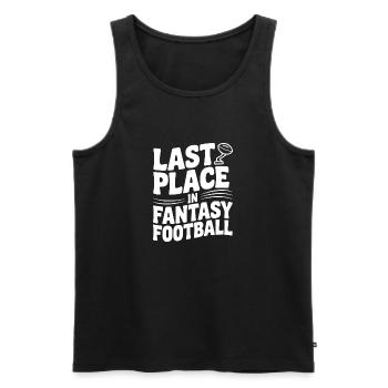 Last Place in Fantasy Football - Men's Premium Organic Tank Top - black - Front - Michal (187cm)