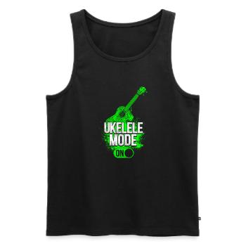 Hawaiian Ukulele Uke Ukulele Mode - Männer Premium Bio Tank Top - Schwarz - Vorne - AI Model Male 178 light (178cm)