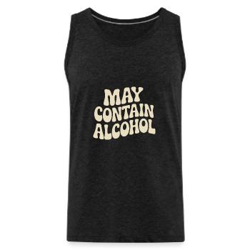 Peut contenir de l’alcool Alkohol Mallorca Saufen JGA - Débardeur bio Premium Homme - charbon - Devant - Alexander (188cm)