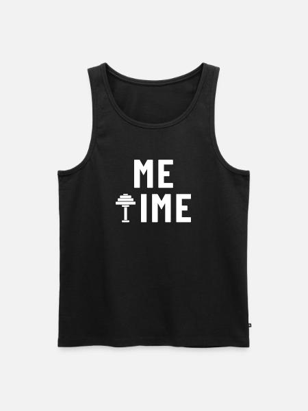 Me Time Dumbbell Gym - Men's Premium Organic Tank Top - black