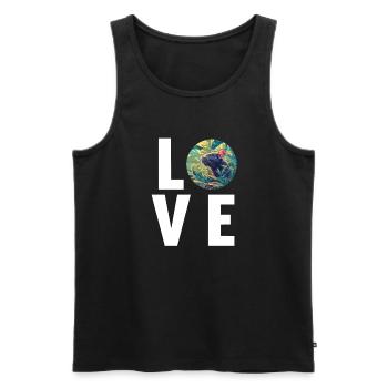Ratten Ratte - Männer Premium Bio Tank Top - Schwarz - Vorne - AI Model Male 178 light (178cm)
