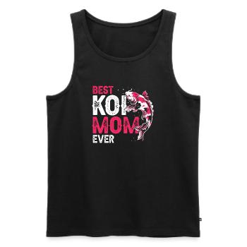 Best Koi Mom Ever Funny Proud Pond Humor - Men's Premium Organic Tank Top - black - Front - Michal (187cm)