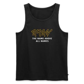 Yeshua Jude Jüdisch Judentum - Männer Premium Bio Tank Top - Schwarz - Vorne - AI Model Male 178 light (178cm)
