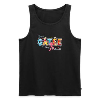 Ma Gatée, Expression marseillaise, valentines gift - Männer Premium Bio Tank Top - Schwarz - Vorne - AI Model Male 178 light (178cm)