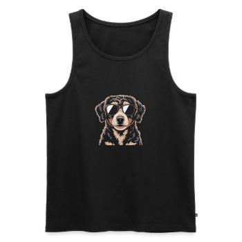 Bernese Mountain Dog - Men's Premium Organic Tank Top - black - Front - Michal (187cm)