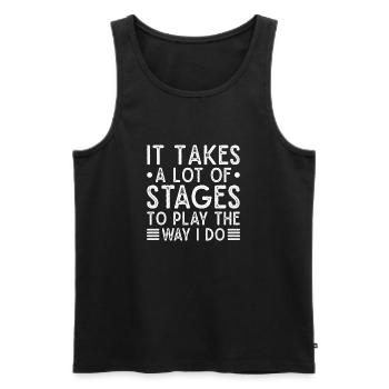 Theater A Lot Stages To Play I Do Actor Gift Idea - Männer Premium Bio Tank Top - Schwarz - Vorne - Michal (187cm)