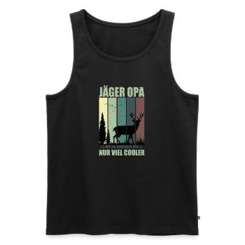 Hunter Gifts Hunting Hunting Hunter Exam Passed - Men's Premium Organic Tank Top - black - Front - Michal (187cm)