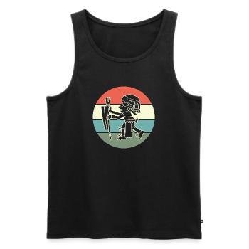 aztec Maya kalender Inka - Männer Premium Bio Tank Top - Schwarz - Vorne - AI Model Male 178 light (178cm)