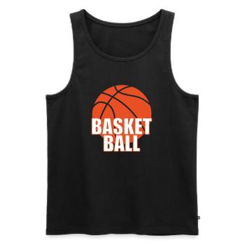 Basketball / Basketball / Basktet-Ball / Sport - Männer Premium Bio Tank Top - Schwarz - Vorne - AI Model Male 178 light (178cm)