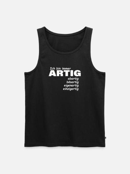 good - Men's Premium Organic Tank Top - black