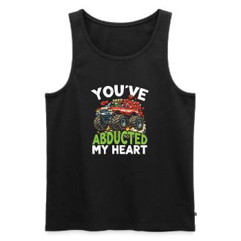 Abducted Heart Monster Truck - Men's Premium Organic Tank Top - black - Front - Michal (187cm)