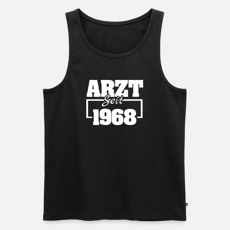 19 - Männer Premium Bio Tank Top - Schwarz