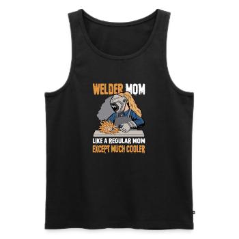 Welder Saying Gifts for Metalworkers - Men's Premium Organic Tank Top - black - Front - Michal (187cm)
