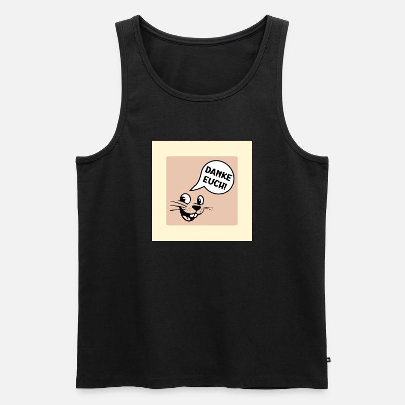 Danke Euch Abschied - Männer Premium Bio Tank Top - Schwarz