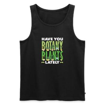 Boatic Boatany Pflanzenliebhaber Gartenarbeit - Männer Premium Bio Tank Top - Schwarz - Vorne - Michal (187cm)