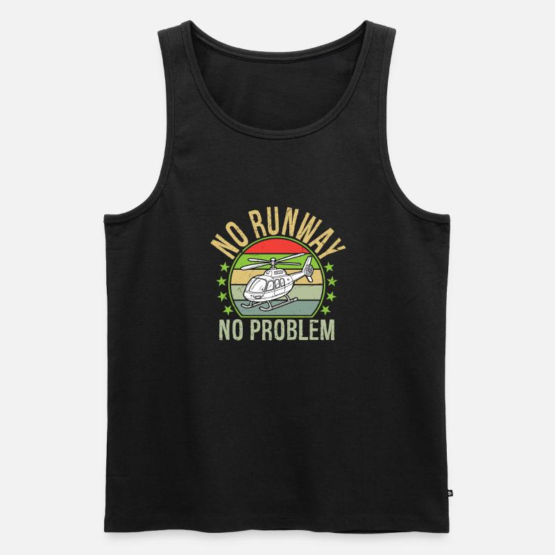 No Runway, No Problem - Männer Premium Bio Tank Top - Schwarz