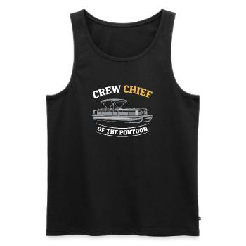Pontoon Party Pontoon Crew Pontoon Boot - Männer Premium Bio Tank Top - Schwarz - Vorne - AI Model Male 178 light (178cm)