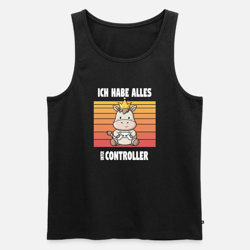 gaming animal design - Männer Premium Bio Tank Top - Schwarz