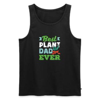 Beste Pflanze Hobby Dad Ever Funny Gardener - Männer Premium Bio Tank Top - Schwarz - Vorne - Michal (187cm)