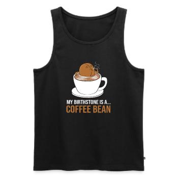 Barista Espresso Kaffee Koffein - Männer Premium Bio Tank Top - Schwarz - Vorne - Michal (187cm)