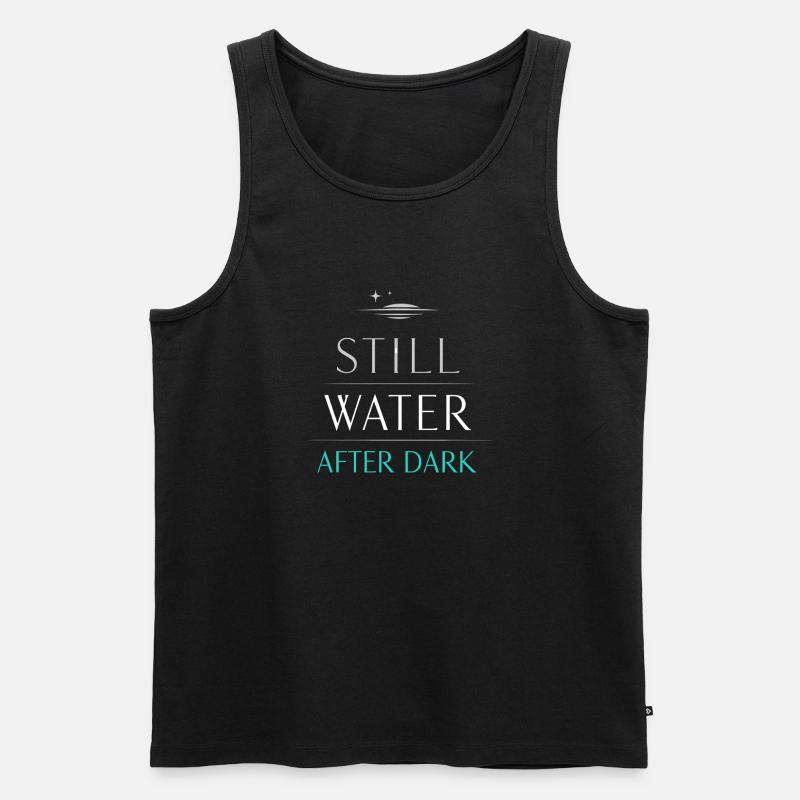 Nachtbootfahren Mit - Männer Premium Bio Tank Top - Schwarz
