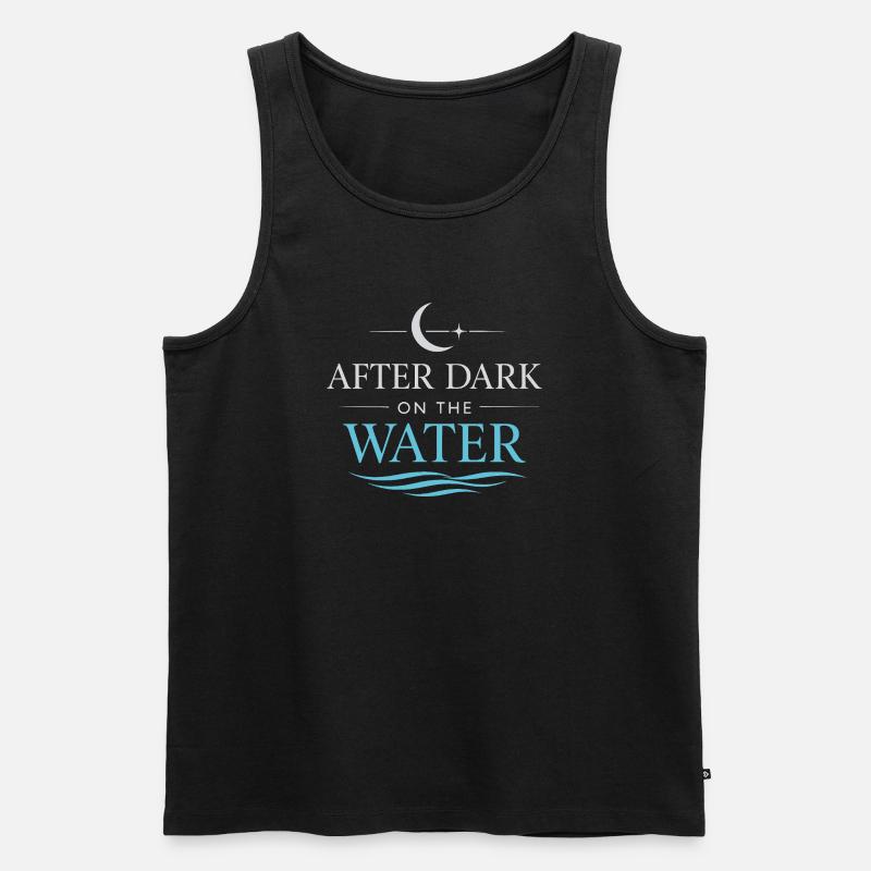 Nachtbootfahren Mit - Männer Premium Bio Tank Top - Schwarz