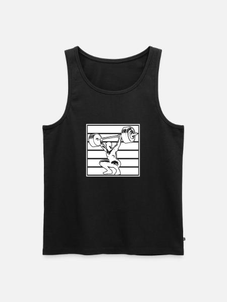Powerlifting Bodybuilder Weightlifter Gym - Men's Premium Organic Tank Top - black