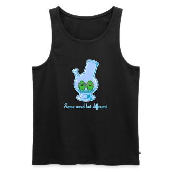 Same weed but different - Männer Premium Bio Tank Top - Schwarz - Vorne - AI Model Male 178 light (178cm)