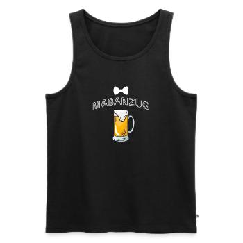 Costume de bière sur mesure – T-shirt Funny Carnival - Débardeur bio Premium Homme - noir - Devant - AI Model Male 178 light (178cm)