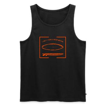 Surfing Board Meeting - Men's Premium Organic Tank Top - black - Front - AI Model Male 178 light (178cm)