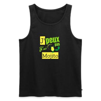 I can't I have a mojito - Men's Premium Organic Tank Top - black - Front - Michal (187cm)