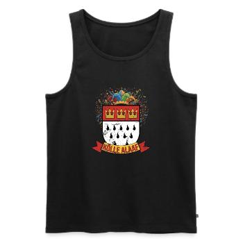 Cologne Alaaf Coat of Arms Confetti - Men's Premium Organic Tank Top - black - Front - Michal (187cm)