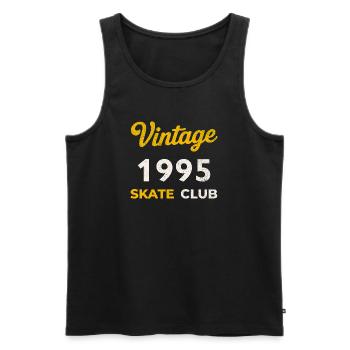 Vintage 1995 Skate Club Retro Birth Year Gift - Men's Premium Organic Tank Top - black - Front - Michal (187cm)