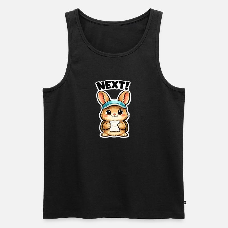 Next Bunny Note Sticker - Men's Premium Organic Tank Top - black
