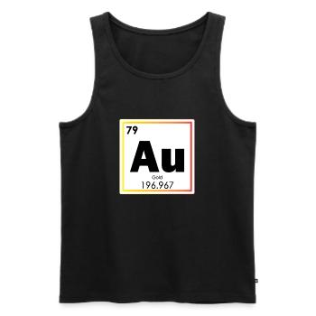 Au Gold Chemistry Periodic Table - Männer Premium Bio Tank Top - Schwarz - Vorne - Michal (187cm)