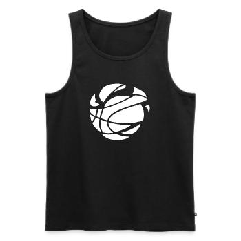 Ball Rhythm Abstract - Männer Premium Bio Tank Top - Schwarz - Vorne - AI Model Male 178 light (178cm)