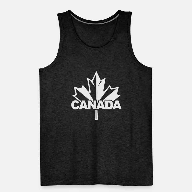 Logo de la feuille d’érable du Canada Débardeur bio Premium Homme