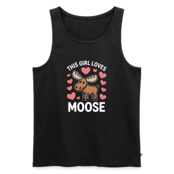 Elch Sprüche Elche Lustiges Elch Geschenk - Männer Premium Bio Tank Top - Schwarz - Vorne - AI Model Male 178 light (178cm)