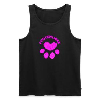 PAW LOVE! ANIMAL LOVE PETLOVE DOG LOVE CATLOVER - Men's Premium Organic Tank Top - black - Front - AI Model Male 178 light (178cm)