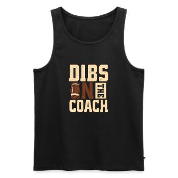 Dibs Ont l’entraîneur joueur Fan Football saison - Débardeur bio Premium Homme - noir - Devant - Michal (187cm)