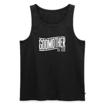 Good Mother Est 2026 Emblem - Men's Premium Organic Tank Top - black - Front - Michal (187cm)