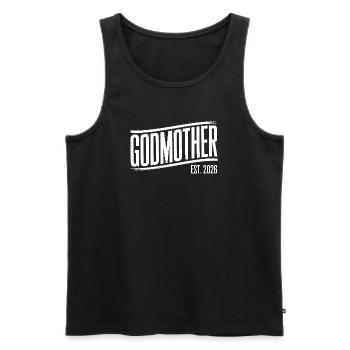 Godmother Est 2026 - Men's Premium Organic Tank Top - black - Front - AI Model Male 178 light (178cm)