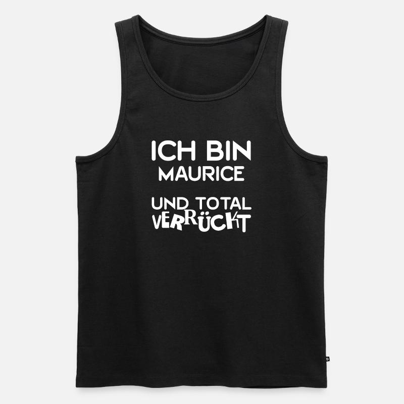 Maurice als Vorname - Männer Premium Bio Tank Top - Schwarz