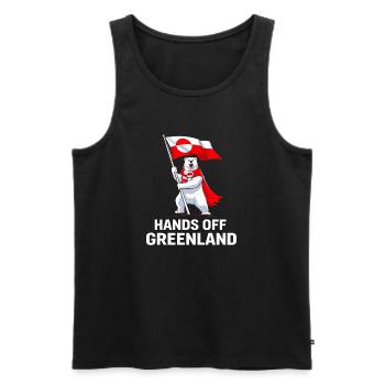 Grönland-Hände aus dem Kontakt - Männer Premium Bio Tank Top - Schwarz - Vorne - AI Model Male 178 light (178cm)