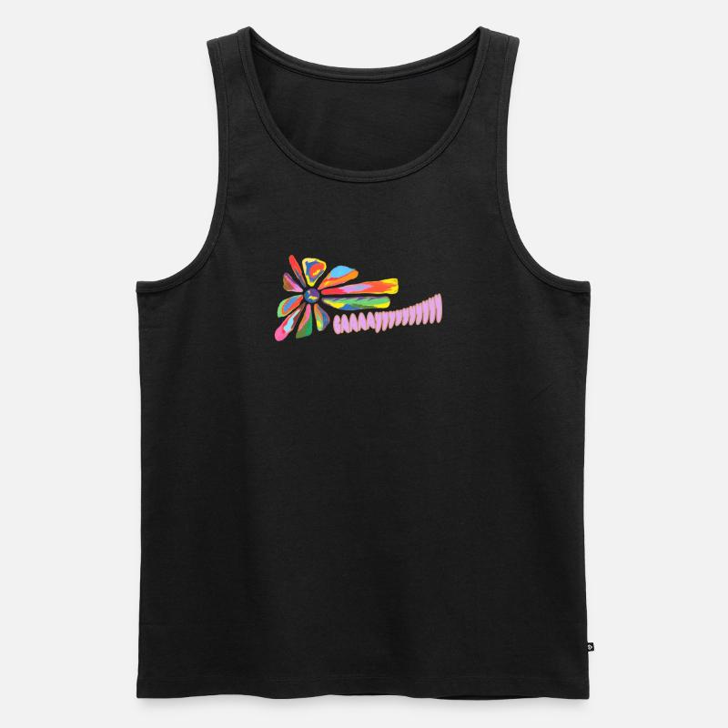 Sei schwul, sei laut - Männer Premium Bio Tank Top - Schwarz
